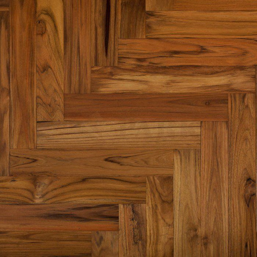 Штучный паркет Komodoor Тик отборный плантационный сорт А,В 15х90х700\800\900 Select L,D для английской елки